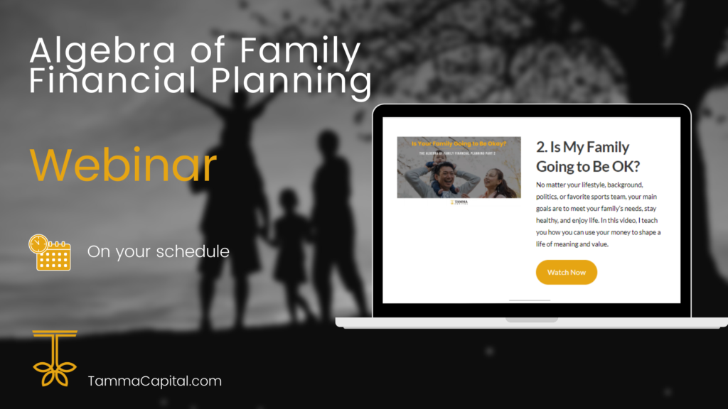 Algebra of Family Financial Planning Webinar